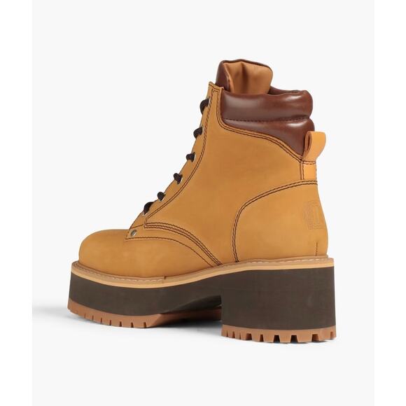 NEW Maje Brown Nubuck Combat Boots Brown size 41 - Picture 3 of 10